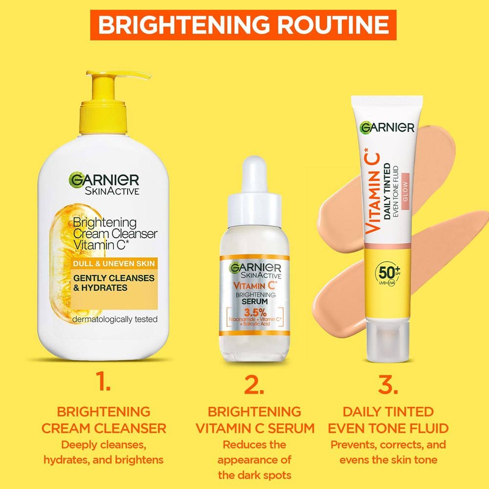 Garnier Vitamin C* Daily Tinted Even Tone Fluid with SPF50